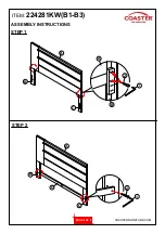 Preview for 4 page of Coaster Azalia 224281KW Assembly Instructions Manual