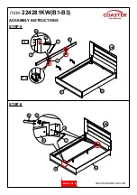 Preview for 6 page of Coaster Azalia 224281KW Assembly Instructions Manual