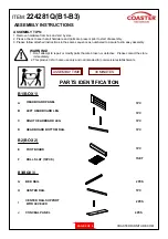 Предварительный просмотр 2 страницы Coaster Azalia 224281Q Assembly Instructions Manual