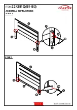 Предварительный просмотр 4 страницы Coaster Azalia 224281Q Assembly Instructions Manual