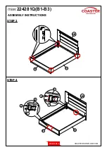 Предварительный просмотр 5 страницы Coaster Azalia 224281Q Assembly Instructions Manual