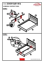 Предварительный просмотр 6 страницы Coaster Azalia 224281Q Assembly Instructions Manual