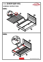 Предварительный просмотр 7 страницы Coaster Azalia 224281Q Assembly Instructions Manual