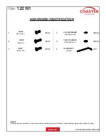 Preview for 3 page of Coaster BAR STOOL 122101 Assembly Instructions Manual