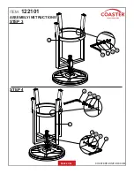 Preview for 5 page of Coaster BAR STOOL 122101 Assembly Instructions Manual