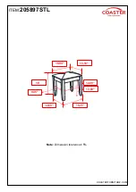 Preview for 4 page of Coaster Barzini 205897STL Assembly Instructions