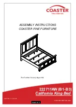 Preview for 1 page of Coaster Bennington 222711KW Assembly Instructions Manual