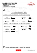 Preview for 3 page of Coaster Bennington 222711KW Assembly Instructions Manual