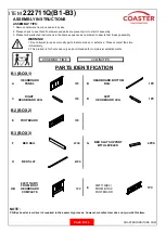 Preview for 2 page of Coaster Bennington 222711Q Assembly Instructions Manual