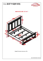 Preview for 6 page of Coaster Bennington 222711Q Assembly Instructions Manual