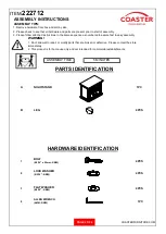 Preview for 2 page of Coaster Bennington 222712 Assembly Instructions