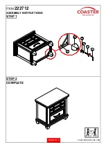 Preview for 3 page of Coaster Bennington 222712 Assembly Instructions