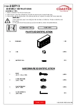 Preview for 2 page of Coaster Bennington 222713 Assembly Instructions