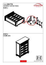 Preview for 3 page of Coaster Bennington 222715 Assembly Instructions