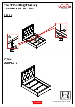 Preview for 5 page of Coaster Bowfield 315900Q Assembly Instructions Manual