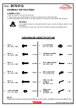 Preview for 3 page of Coaster Brantford 207051Q Assembly Instructions Manual