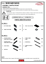 Preview for 2 page of Coaster Brodie 300554 Assembly Instructions Manual