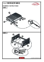 Preview for 4 page of Coaster Brodie 300554 Assembly Instructions Manual