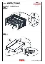 Preview for 6 page of Coaster Brodie 300554 Assembly Instructions Manual