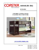 Coaster BUNKBED Assembly Instructions Manual preview