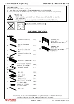 Preview for 2 page of Coaster CALIFORNIA  204440KW Assembly Instructions Manual