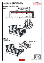 Preview for 6 page of Coaster California 222631KWB1 Assembly Instructions Manual