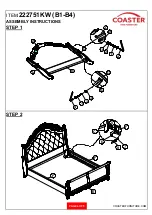 Preview for 4 page of Coaster California 222751KW Assembly Instructions Manual