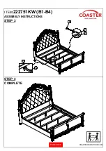 Preview for 5 page of Coaster California 222751KW Assembly Instructions Manual