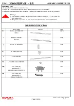 Preview for 3 page of Coaster CALIFORNIA 300643KW Assembly Instructions Manual