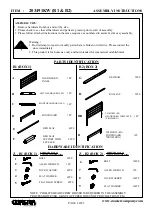 Preview for 2 page of Coaster Cameron California 203491KW Assembly Instructions