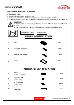 Preview for 2 page of Coaster Christine 722578 Assembly Instructions Manual