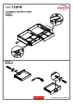 Preview for 3 page of Coaster Christine 722578 Assembly Instructions Manual