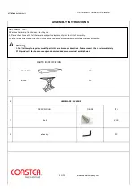 Preview for 2 page of Coaster Console Table 950191 Assembly Instructions