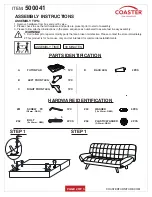 Preview for 2 page of Coaster Contemporary 500041 Assembly Instructions