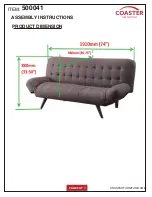 Preview for 3 page of Coaster Contemporary 500041 Assembly Instructions