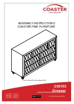 Coaster Deanna 205103 Assembly Instructions Manual preview