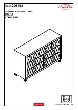 Preview for 4 page of Coaster Deanna 205103 Assembly Instructions Manual