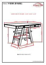 Preview for 4 page of Coaster Dewey 115208 Assembly Instructions