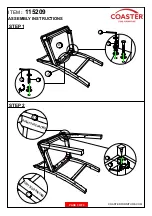 Preview for 3 page of Coaster Dewey 115209 Assembly Instructions