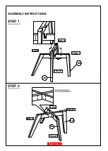 Preview for 3 page of Coaster Dining Side Chair Assembly Instructions Manual