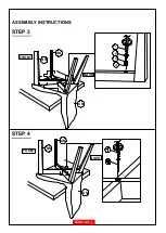 Preview for 4 page of Coaster Dining Side Chair Assembly Instructions Manual