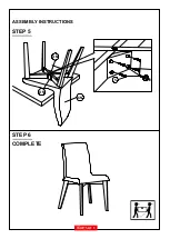 Preview for 5 page of Coaster Dining Side Chair Assembly Instructions Manual