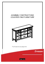 Preview for 1 page of Coaster Dresser Assembly Instructions