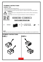 Preview for 2 page of Coaster Dresser Assembly Instructions