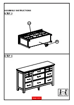 Preview for 3 page of Coaster Dresser Assembly Instructions