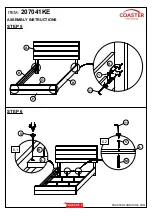 Preview for 6 page of Coaster Eastern King 207041KE Assembly Instructions Manual