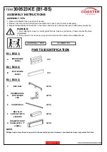 Preview for 2 page of Coaster Eastern King 300523KE Assembly Instructions Manual