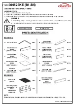 Preview for 3 page of Coaster Eastern King 300523KE Assembly Instructions Manual