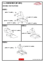 Preview for 5 page of Coaster Eastern King 300523KE Assembly Instructions Manual