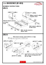 Preview for 6 page of Coaster Eastern King 300523KE Assembly Instructions Manual